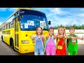 Diana e Roma ensinam as regras do ônibus escolar com amigos