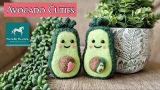 Full, easy and adorable AVOCADO tutorial for needle felters!