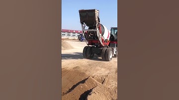 Upgraded version of concrete automatic loading and unloading mixer truck #factory #concrete