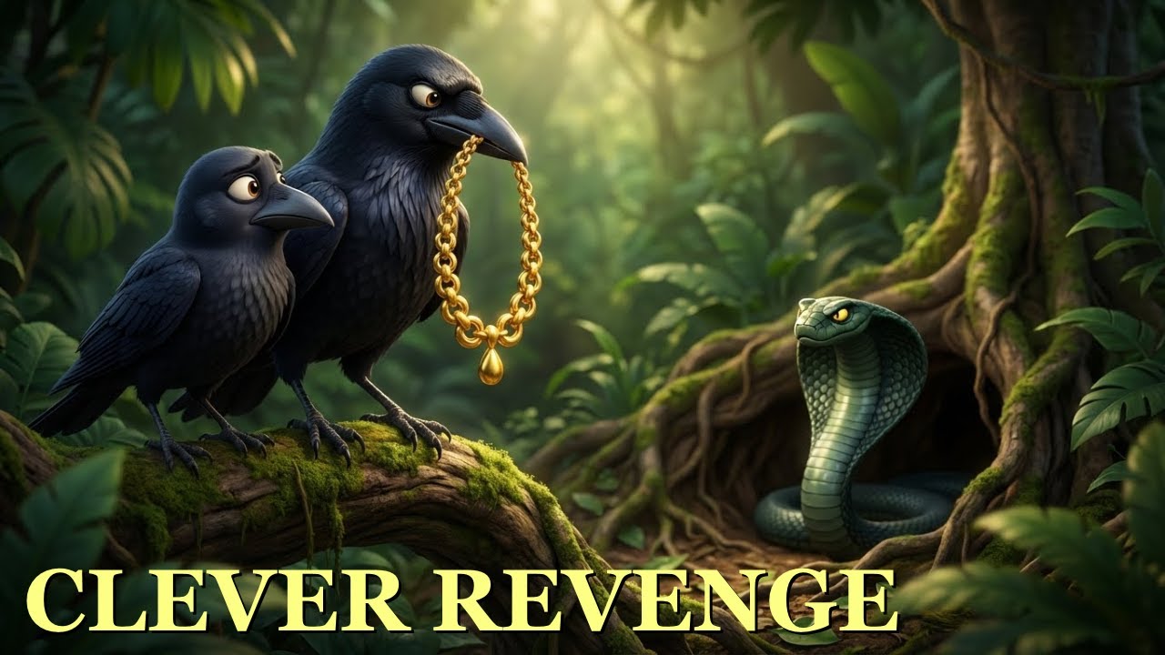 The Crows and the Cobra 🐦🐍 | Silent Panchatantra Story