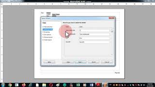 Form and Report creation in OO Base using Wizard