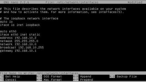 Setting IP address static di debian 7