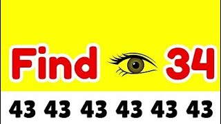 Find the Number of 34 | Fun Math Puzzle Challenge #shorts