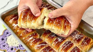 Homemade Cheese Rolls, Super Fluffy | Moist Bread Dough that Melts