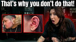 Pro Piercer Reacts to the WORST IG Piercing Fails - Ep. 9