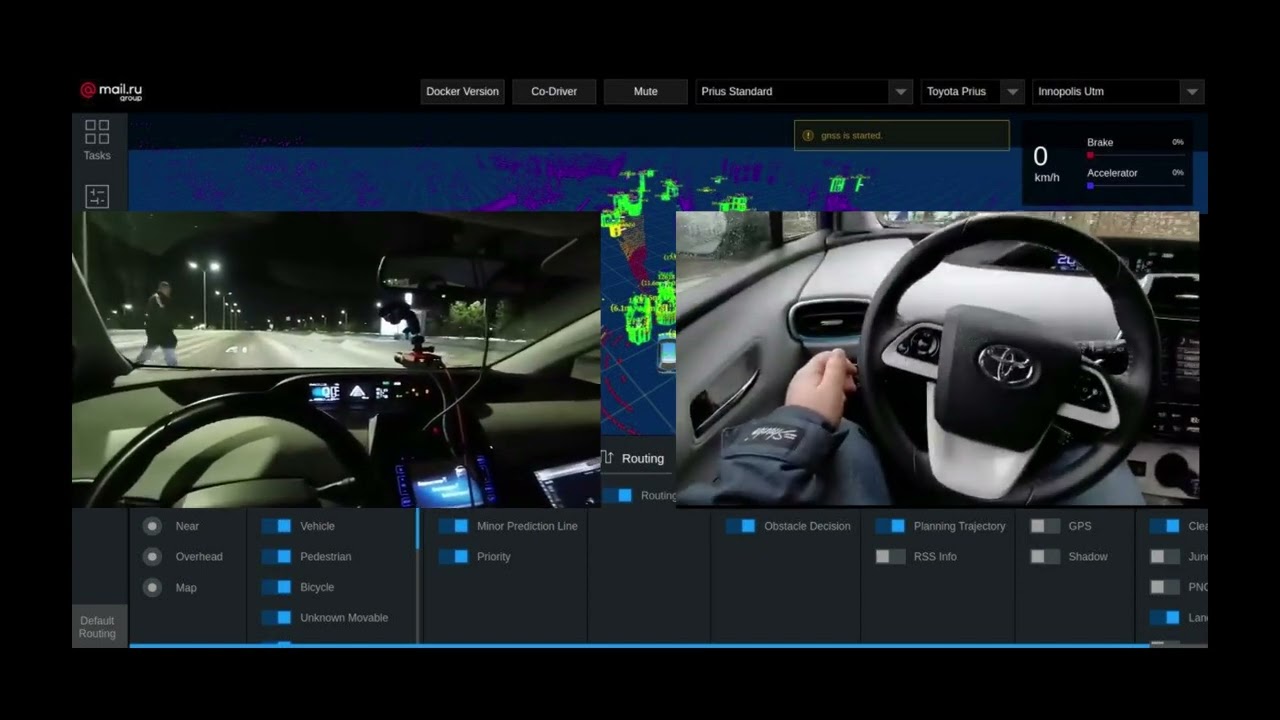 Demo of an Autonomous Platform for a RoboTaxi Service