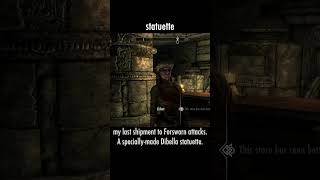 statuette — The Elder Scrolls V: Skyrim dialogue scene