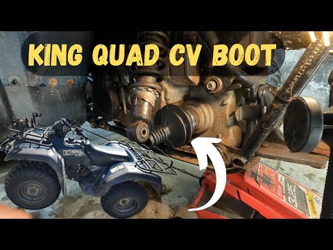 How To Replace Suzuki King Quad CV Boot