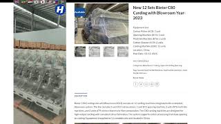 New 12 Sets Rieter C80 Carding with Blowroom Year-2023