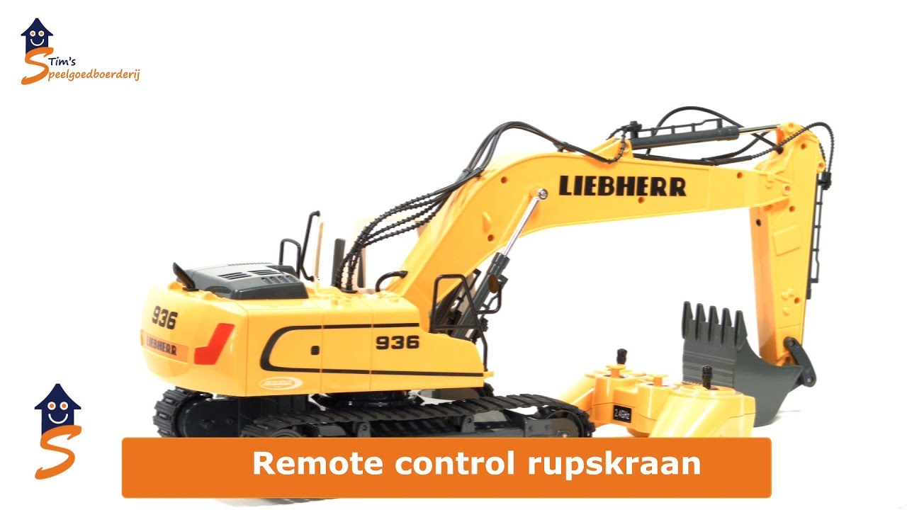 Huina 1/14 1579 graafmachine met afstandsbediening 2.4G