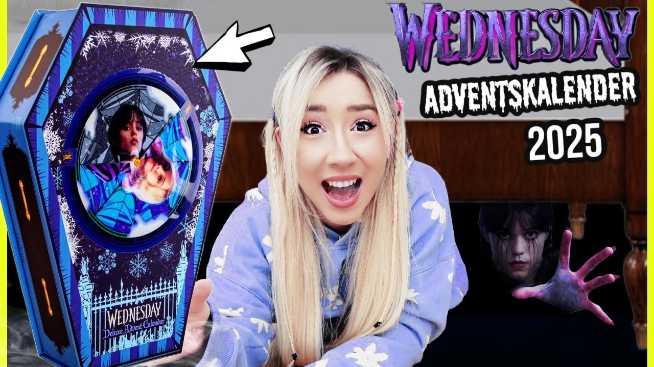 JENNA ORTEGA unter mein BETT (niemals 3 Uhr Nachts WEDNESDAY Adventskalender 2025 alle TÜREN ÖFFNEN)