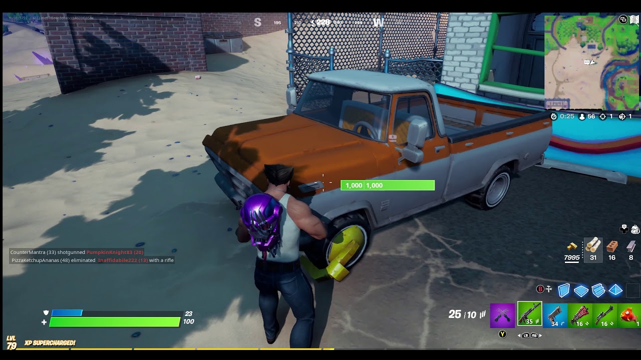 Fortnite - Destroy Apples and Tomato produce boxes at The Orchard Farmers Market Location -Wolverine