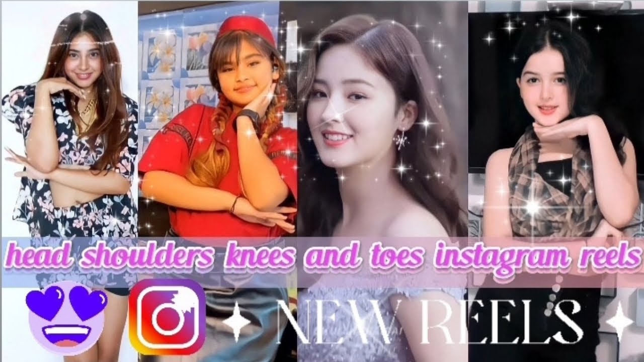 Head Shoulders Knees And Toes Instagram New Trending Reels, 🥰😘All Famous Girls Dance Tutorial Reels.