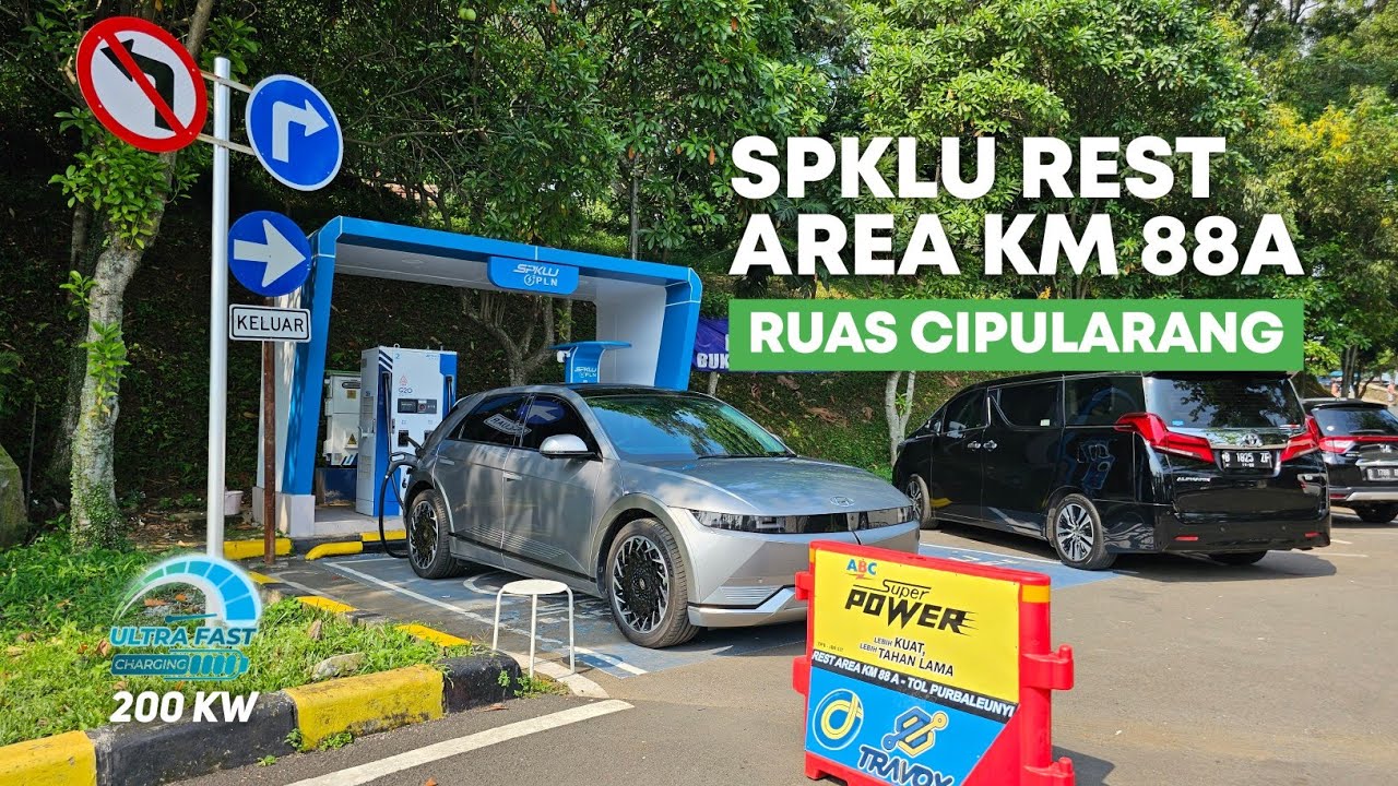 VLOG IONIQ 5 - #113 SPKLU Ultra Fast Charging 200 kW - Rest Area KM 88A ...