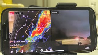 TORNADO WARNED STORM EUFAULA OKLAHOMA