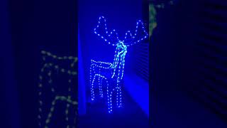 Reno con luces de navidad