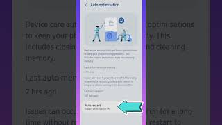 Samsung Auto Optimization & Restart ⚙️