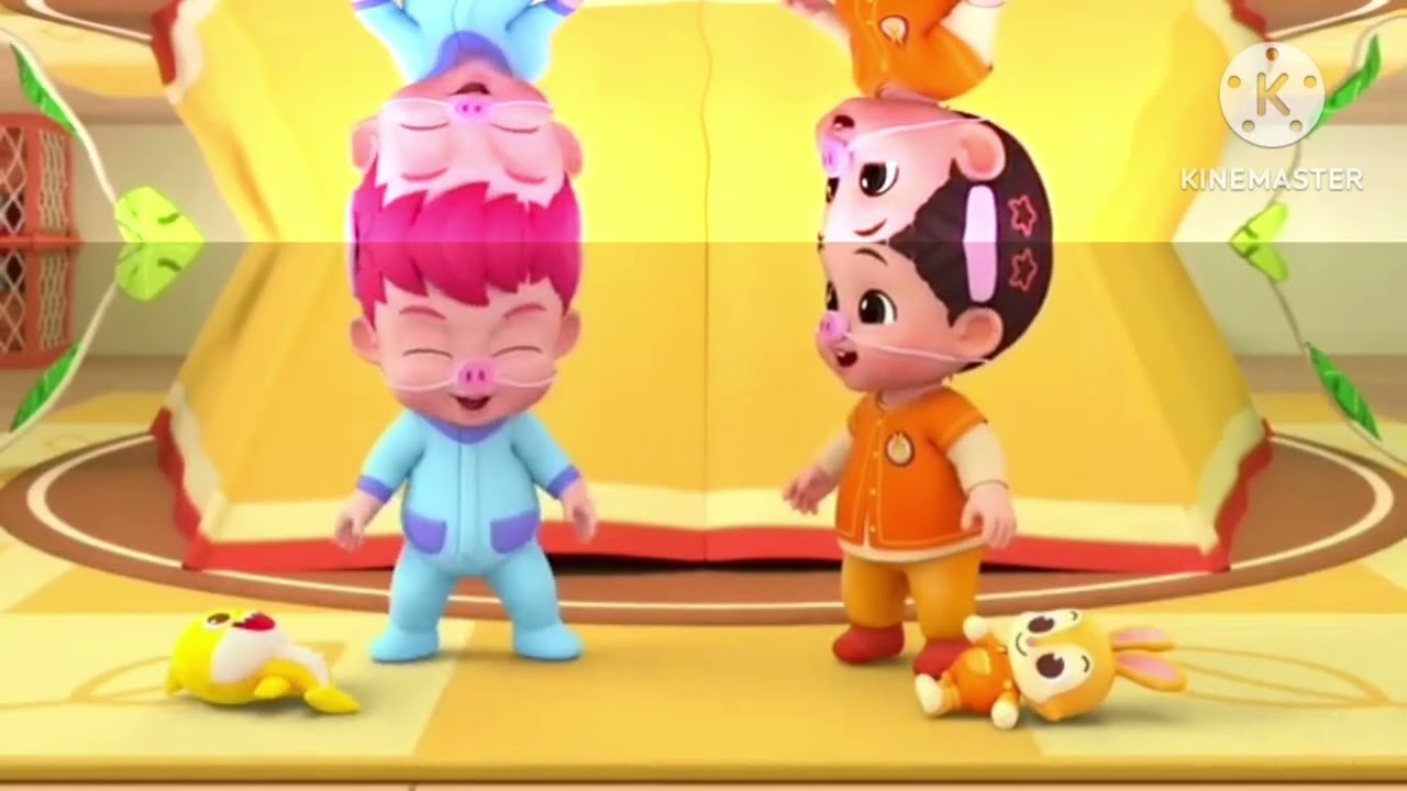 Baby pigs, never open the door to strangers || Bebefin effects 