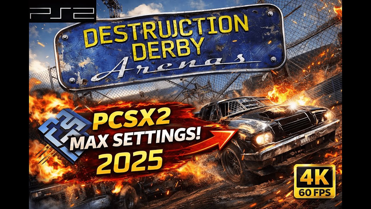 Destruction Derby Arenas (PCSX2 Emulator 2025) Max Settings