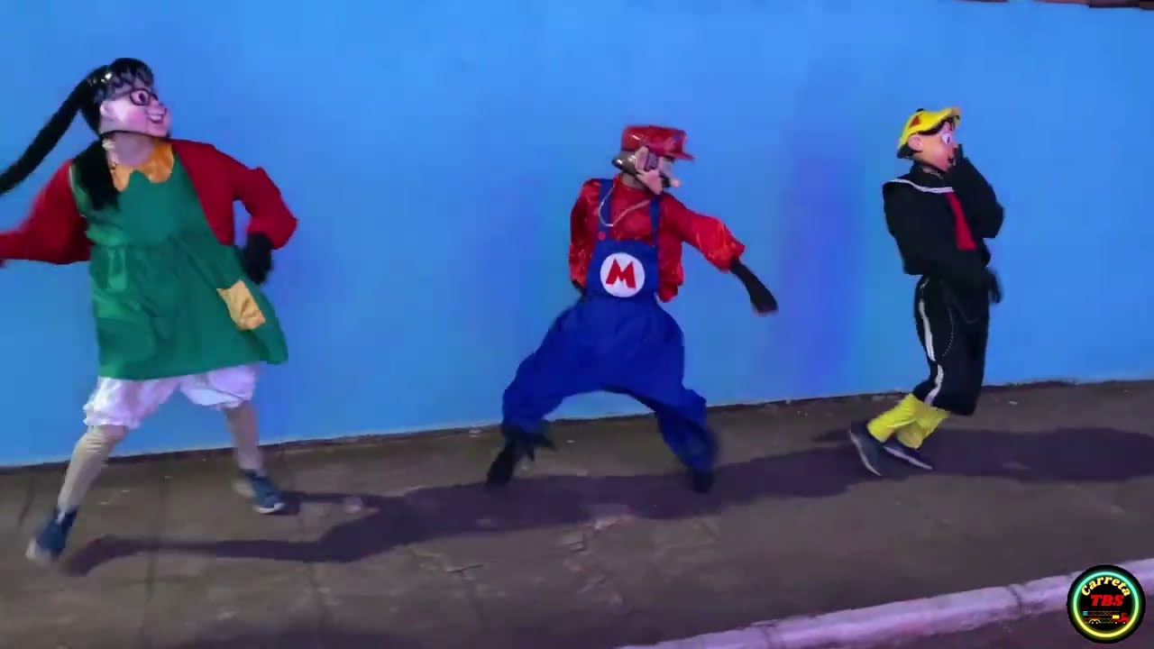 Chiquinha, Mário e Kiko na Carreta da Alegria TBS.