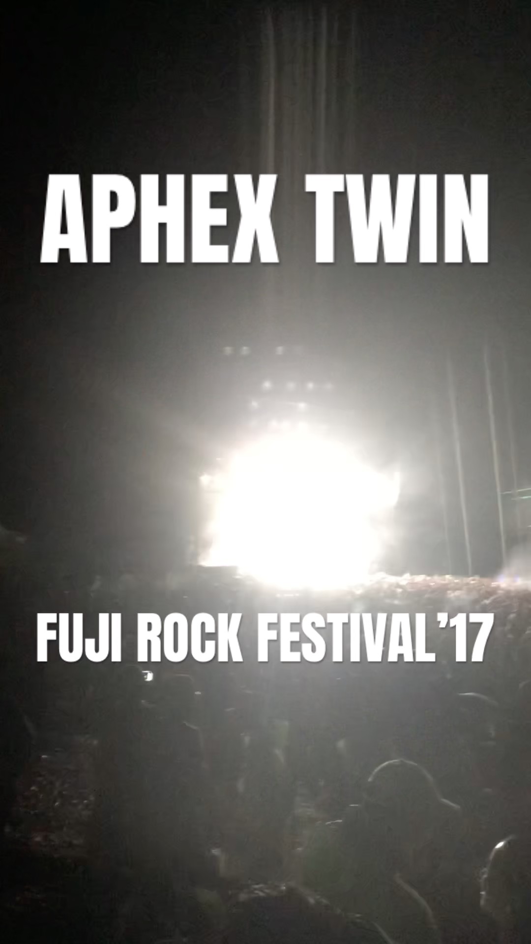 Aphex Twin live at Fuji Rock Festival '17, July 29, 2017. Part 2