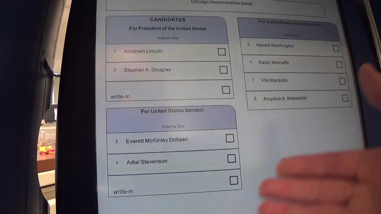 How To: Vote for a Write-In candidate on a touchscreen in Chicago