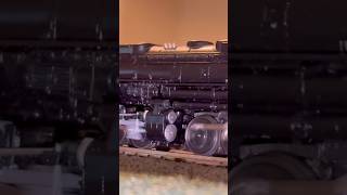 Kato N scale UP 4014 struggles (and fails) to pull a PRR GG1