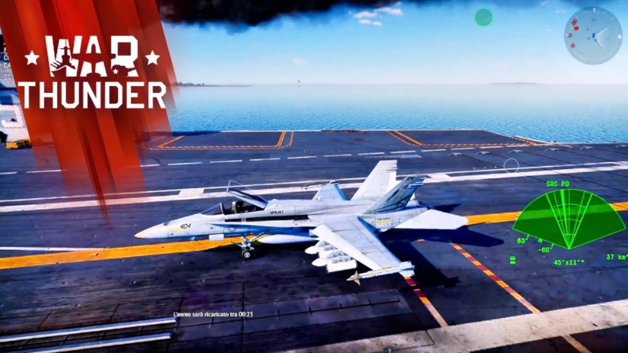 4K Cockpit View: F-18 Landing on an Aircraft Carrier in War Thunder!
