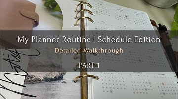 My Planner Routine - PART 1 | Scheduling Edition | The Planner Aisle