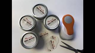 Using fiskars hole puncher for round labels