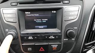 How to sync your iPhone to the Bluetooth in an 2015 Hyundai Tucson - intro to pairing Bluetooth