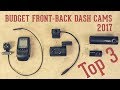 Top 3 Budget Front & Back Dash Cameras (Dual Channel Cams): Mini 0906, Blackvue DR490, Pruveeo F5