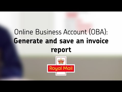 Generate and save an invoice report