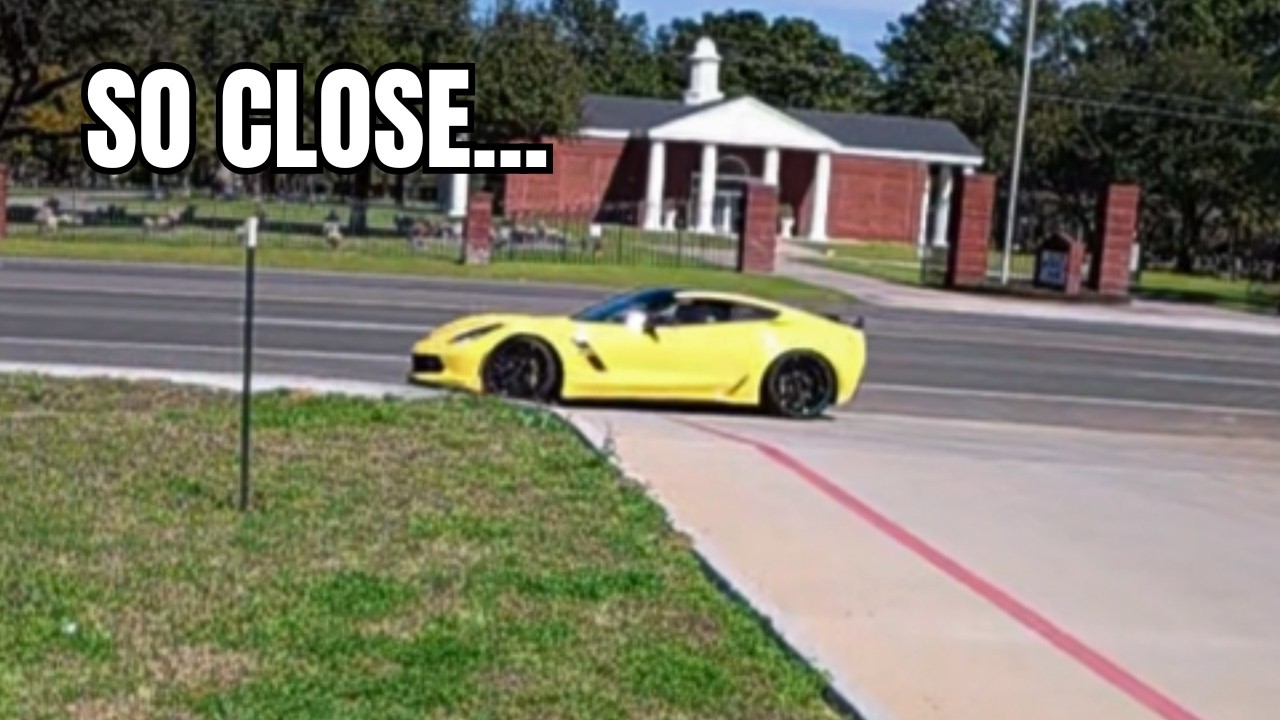 C7 Corvette Almost Wrecks at Car Meet | CTS-V POV