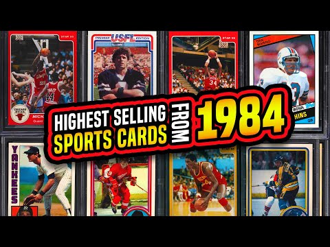 TOP 15 Most Valuable Sports Cards from 1984 sold on eBay baseball