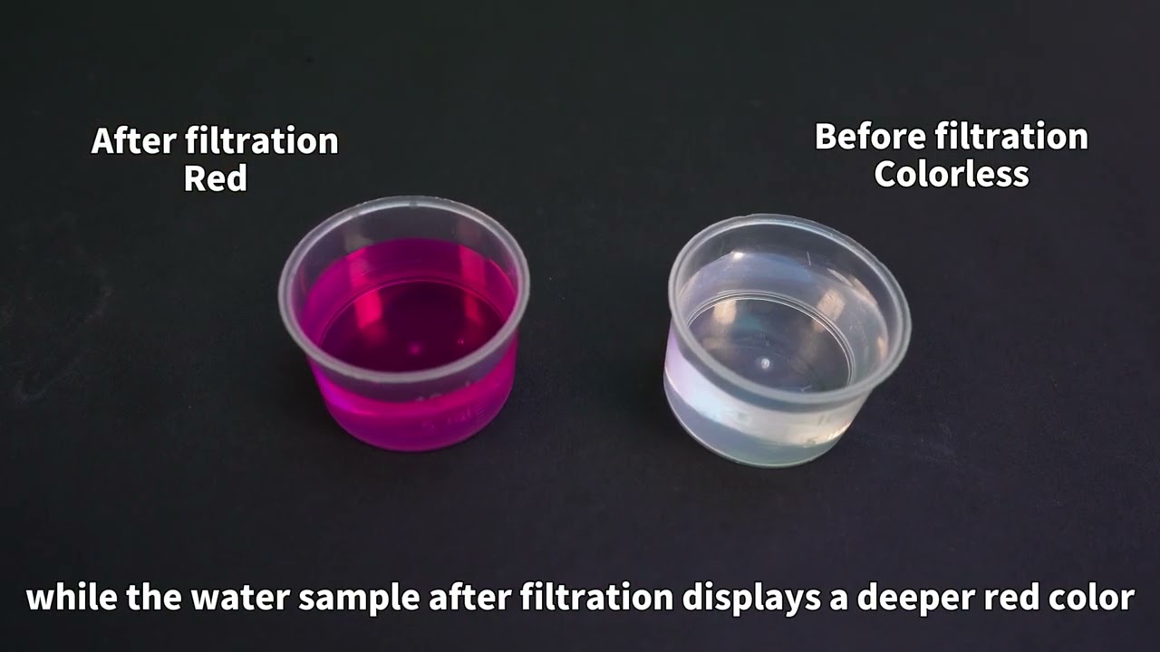 Calux Micro cluster Water Carbon Rod Filter Cartridge Experiment