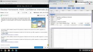 StatCrunch: Confidence Intervals (Proportions)