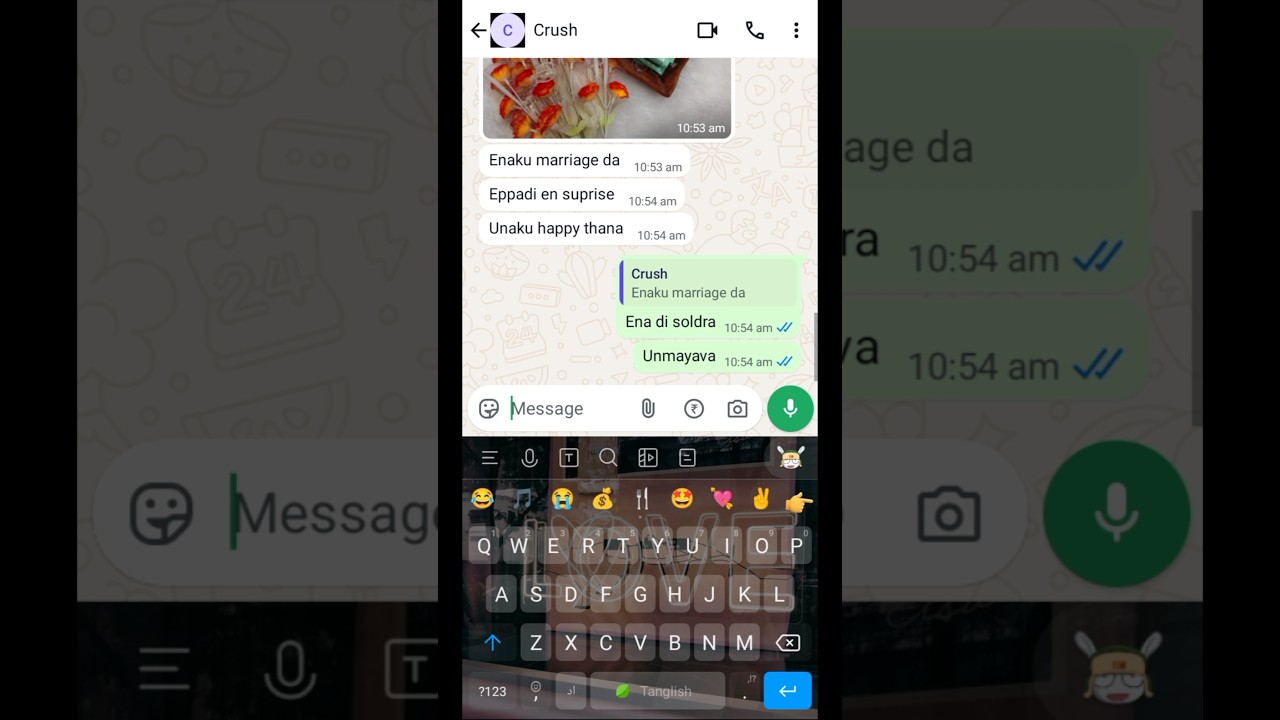 crush| one side Love| watsapp status| watsapp chat tamil| love failure