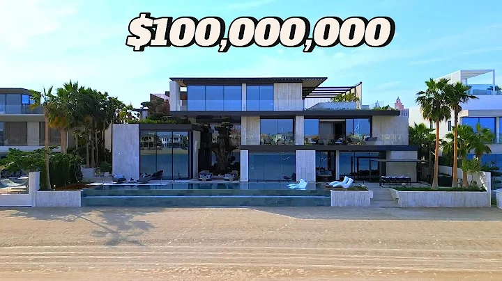 Touring a $100,000,000 Dubai Billionaire Mansion With an UNDERWATER GARAGE! Palm Jumeirah Mansion