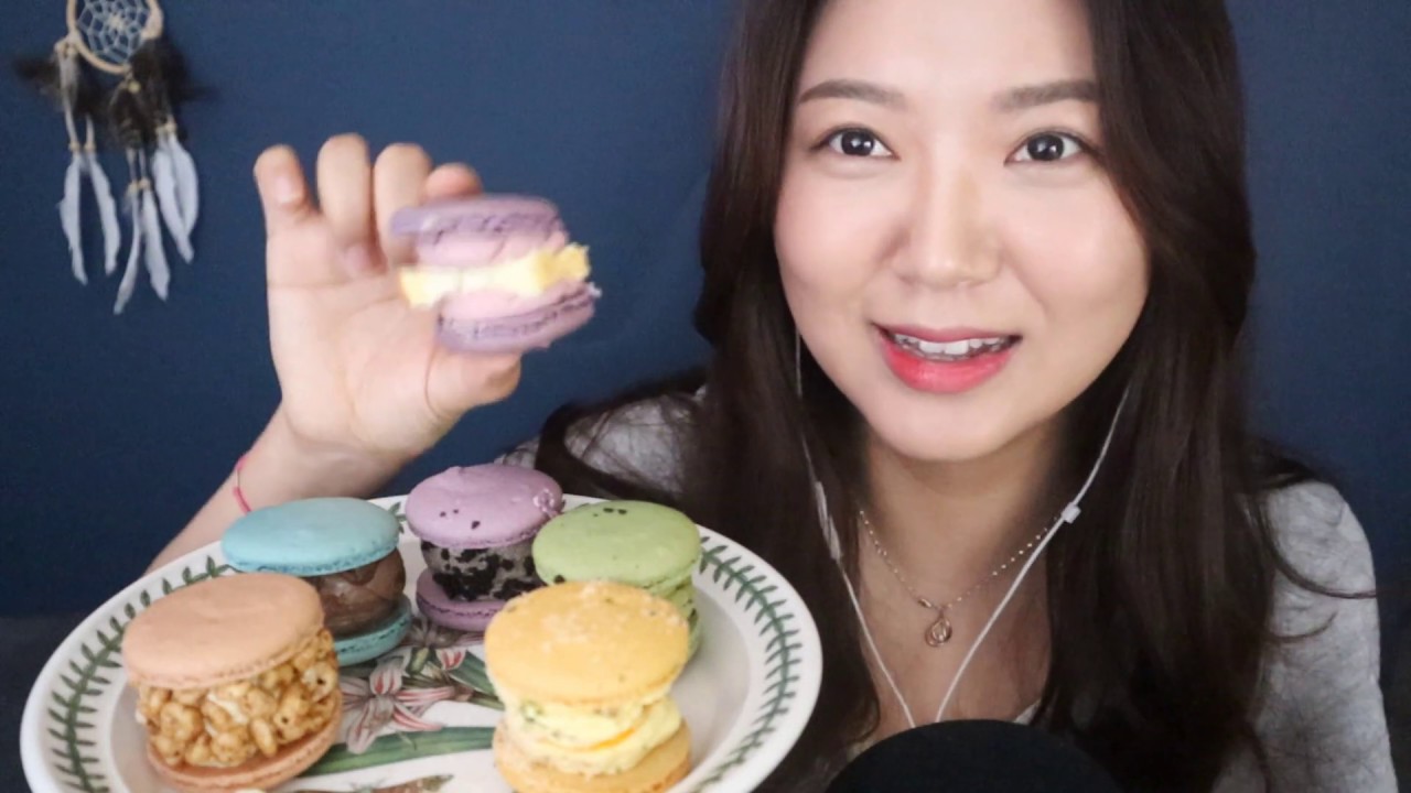 [한국어 ASMR] 마카롱 이팅사운드 라고 쓰지만 꼬르륵 리얼사운드🤣(Macaron eating sounds/growling ...