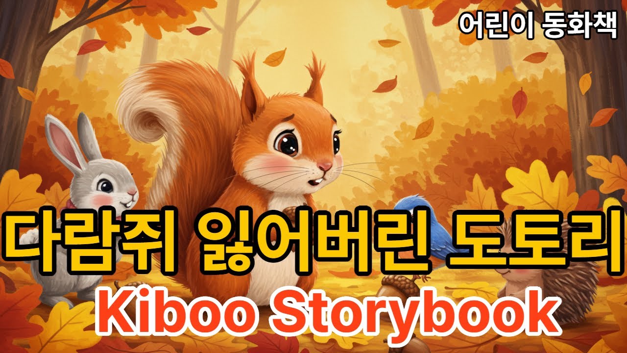 [어린이 동화]  다람쥐 잃어버린 도토리🐿️🍂 [Kids Storybook] The Squirrel’s Lost Acorn💕🌷– Ep.25