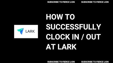 How to Successfully Clock In/Out at Lark