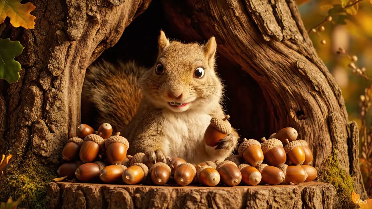 Scott The Squirrel wakes up