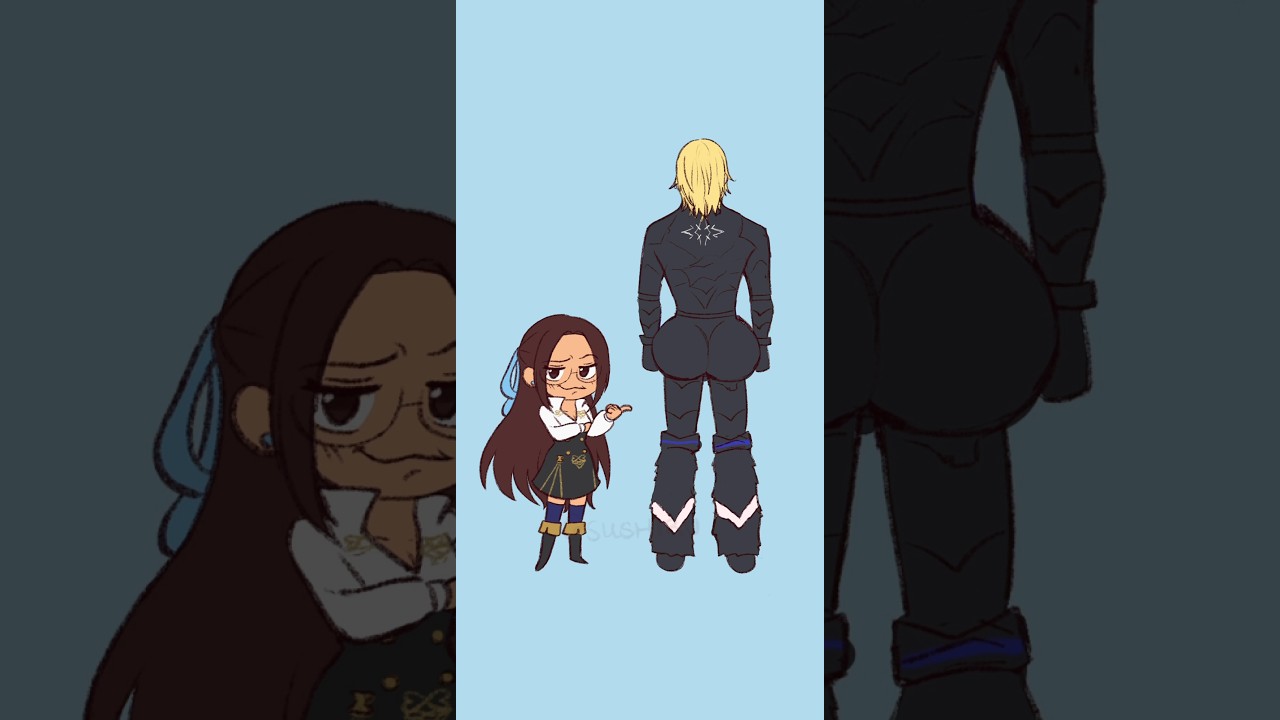 oh he’s 2D ? - fe3h animation meme