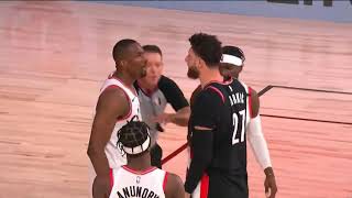 Nurk And Ibaka Exchange Pleasantries Then Nurk Takes It To Him In The Post