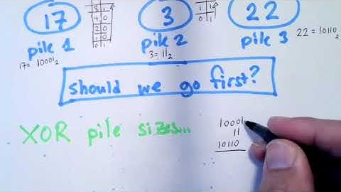 Using Binary and XOR to Win at NIM.