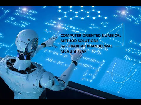 #CONM numerical solution TEST 3 Q3