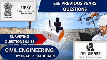 Surveying 01-15 I ESE previous year solved questions IESE IGATE I GPSC I SSC JE I Civil Engineering