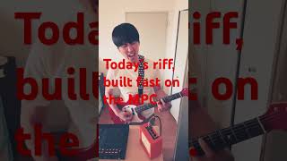 Today’s riff, built fast on the MPC.#MPC #MPCLive2  #GuitarRiff #Beatmaking