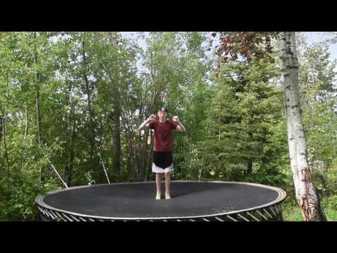 HOW TO DO A Frontflip auf einem Trampolin UND LAND ES!